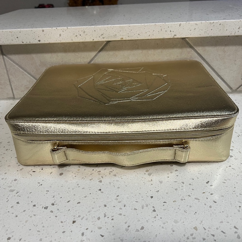 New Lancome Gold Vanity Case